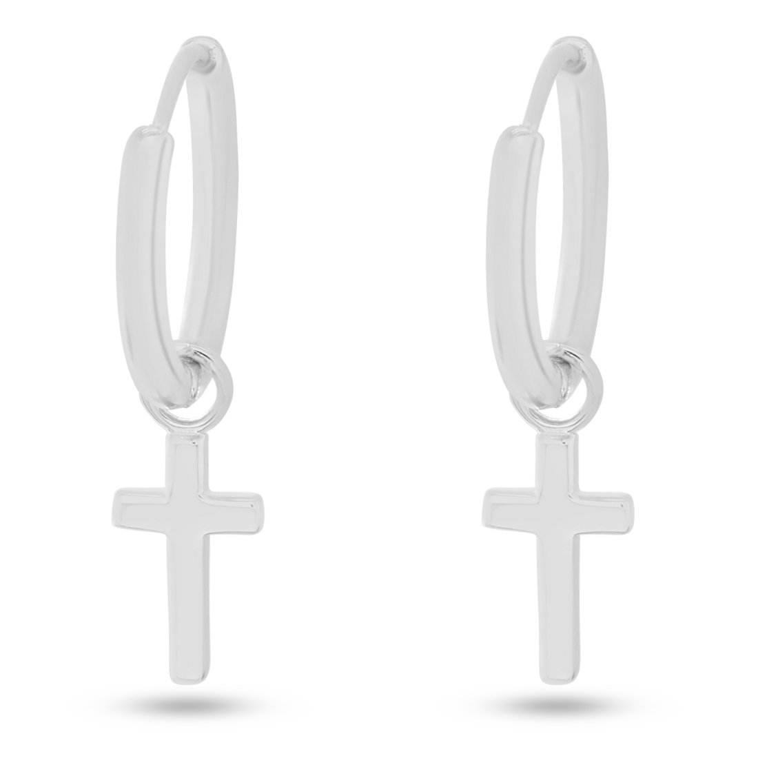 Hanging Cross Earrings