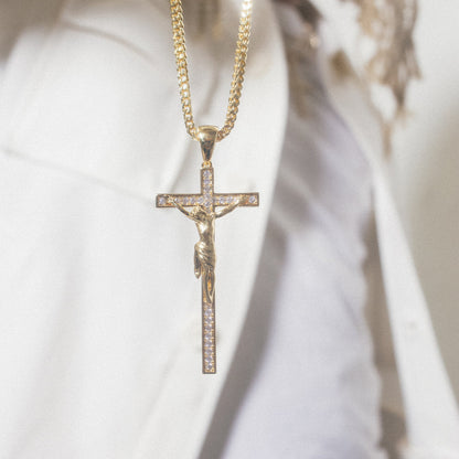 Latin Crucifix Necklace