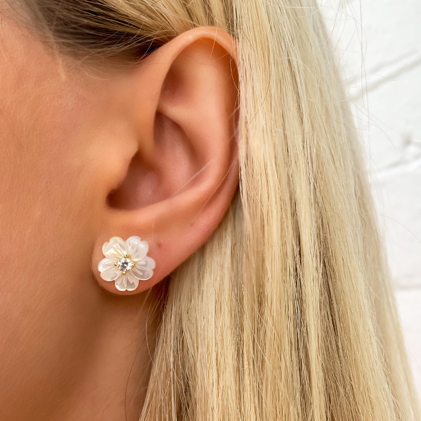 Pearl Flower Earrings