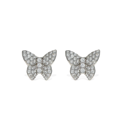 Fluttering Butterfly Stud Earrings