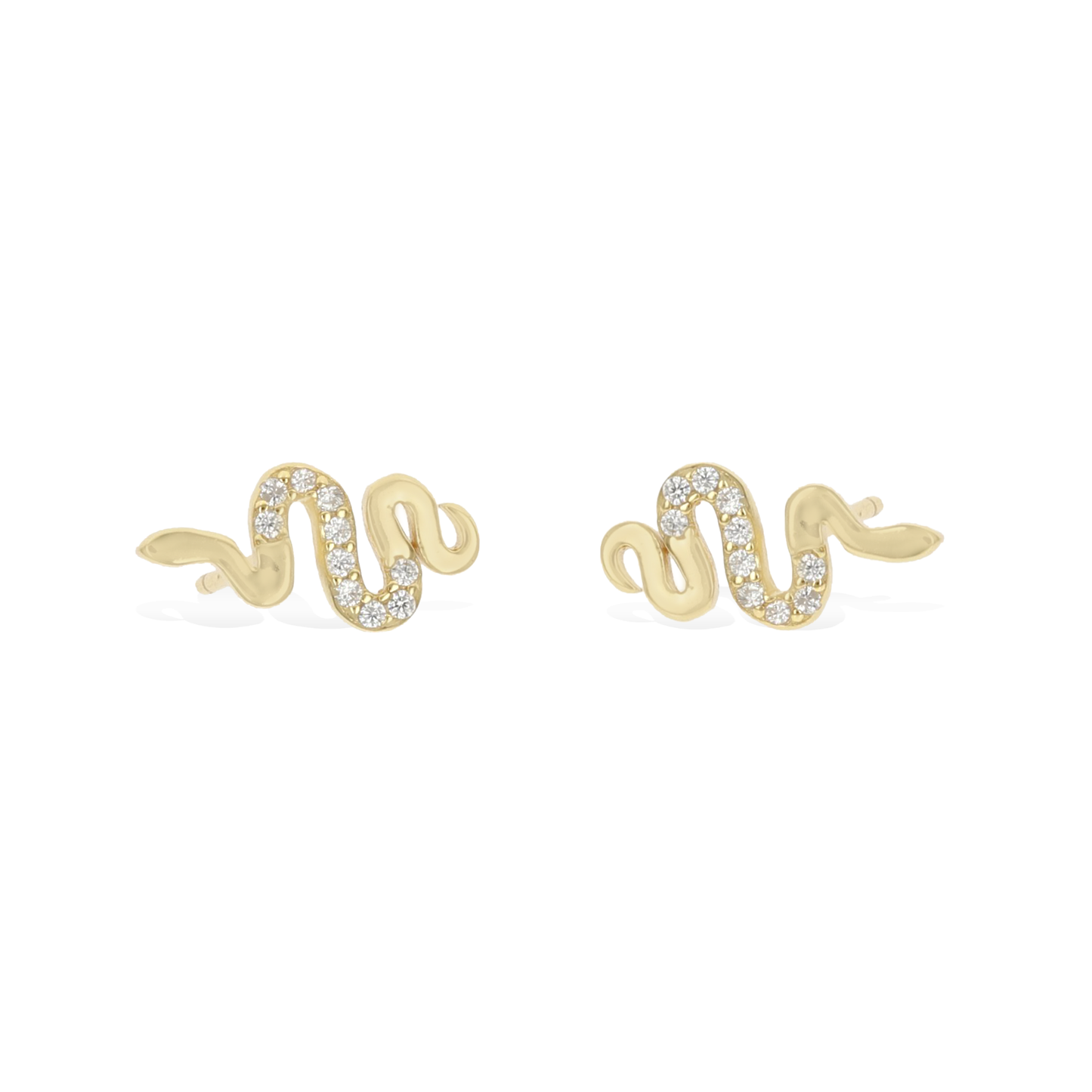 Slithering Snake Stud Earrings
