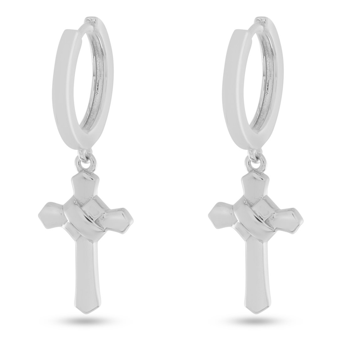 Wrapped Cross Earrings